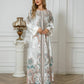 Robe Longue Caftan Léopard Femme – Élégance et Confort Bohème