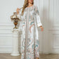 Robe Longue Caftan Léopard Femme – Élégance et Confort Bohème