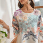 Robe Longue Kaftan Fleurie Élégante